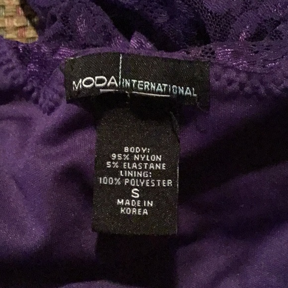 Moda International sexy purple stretch lace dress - Picture 4 of 6